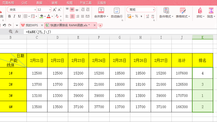 Excel如何快速计算排名